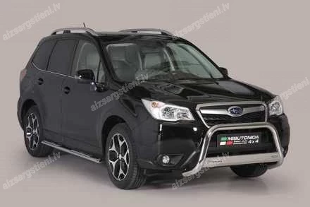 MISUTONIDA OVAL SIDE BARS WITH INTEGRATED PLASTIC FOOTSTEPS SUBARU Forester