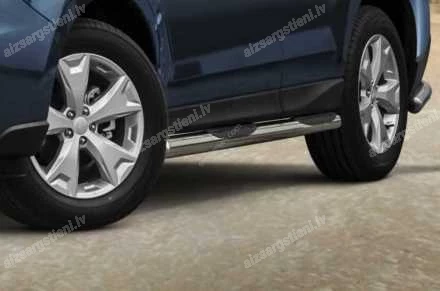 STEELER ROUND SIDE BARS WITH PLASTIC FOOTSTEPS