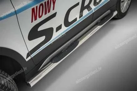 STEELER ROUND SIDE BARS WITH PLASTIC FOOTSTEPS