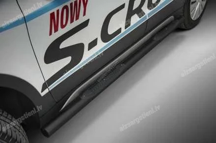 STEELER ROUND SIDE BARS WITH PLASTIC FOOTSTEPS