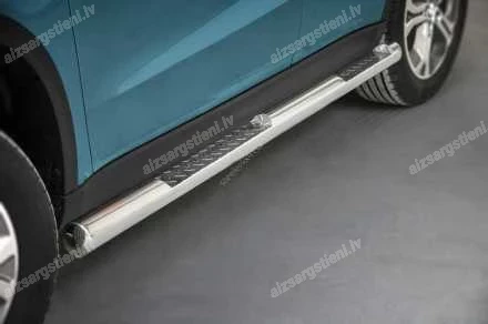 STEELER ROUND SIDE BARS WITH INTEGRATED FOOTSTEPS