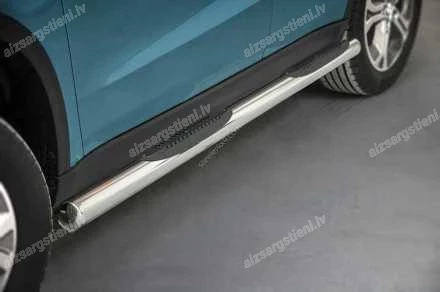 STEELER ROUND SIDE BARS WITH PLASTIC FOOTSTEPS