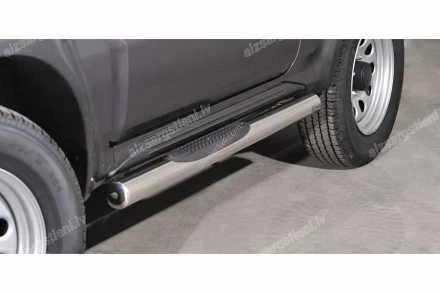 STEELER ROUND SIDE BARS WITH PLASTIC FOOTSTEPS