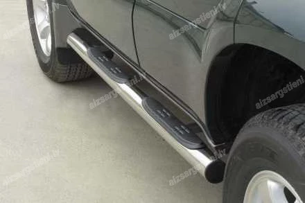 MISUTONIDA ROUND SIDE BARS WITH PLASTIC FOOTSTEPS