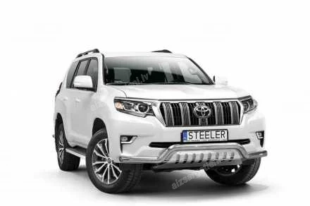 STEELER PRIEKŠĒJAIS ZEMAIS AIZSARGSTIENIS AR AIZSARGPLĀKSNI TOYOTA Land Cruiser 150