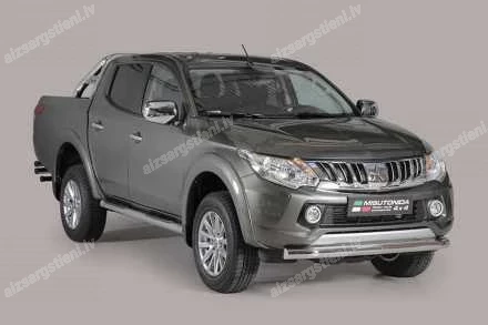 MISUTONIDA ROUND SIDE BARS WITH PLASTIC FOOTSTEPS FIAT Fullback, MITSUBISHI L200