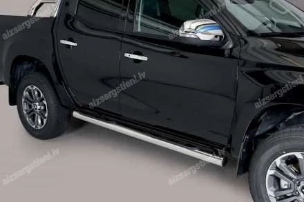 MISUTONIDA ROUND SIDE BARS WITH PLASTIC FOOTSTEPS FIAT Fullback, MITSUBISHI L200