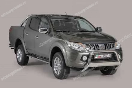 MISUTONIDA OVAL SIDE BARS WITH PLASTIC FOOTSTEPS FIAT Fullback, MITSUBISHI L200
