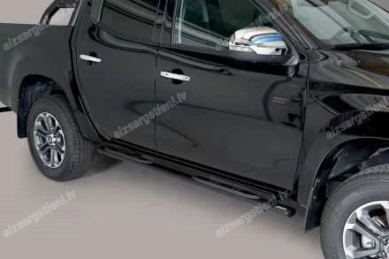 MISUTONIDA OVAL SIDE BARS WITH PLASTIC FOOTSTEPS FIAT Fullback, MITSUBISHI L200