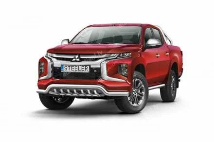 STEELER PRIEKŠĒJAIS ZEMAIS AIZSARGSTIENIS AR AIZSARGRIBĀM MITSUBISHI L200
