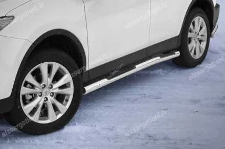 STEELER ROUND SIDE BARS WITH INTEGRATED FOOTSTEPS
