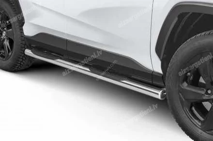 STEELER ROUND SIDE BARS WITH PLASTIC FOOTSTEPS