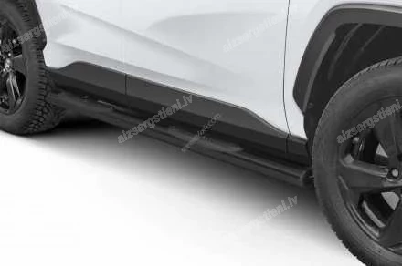 STEELER ROUND SIDE BARS WITH PLASTIC FOOTSTEPS