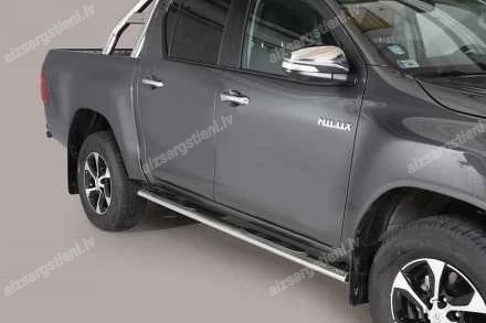 MISUTONIDA OVAL SIDE BARS WITH PLASTIC FOOTSTEPS TOYOTA Hilux