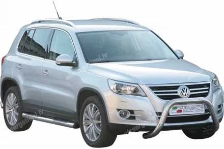 MISUTONIDA ROUND SIDE BARS WITH PLASTIC FOOTSTEPS VOLKSWAGEN Tiguan