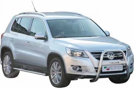 MISUTONIDA OVAL SIDE BARS WITH PLASTIC FOOTSTEPS VOLKSWAGEN Tiguan