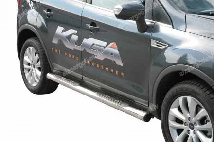 MISUTONIDA ROUND SIDE BARS WITH PLASTIC FOOTSTEPS FORD Kuga