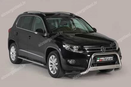MISUTONIDA OVAL SIDE BARS WITH PLASTIC FOOTSTEPS VOLKSWAGEN Tiguan
