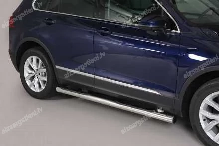 MISUTONIDA ROUND SIDE BARS WITH PLASTIC FOOTSTEPS VOLKSWAGEN Tiguan