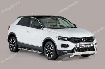MISUTONIDA OVAL SIDE BARS WITH INTEGRATED PLASTIC FOOTSTEPS VOLKSWAGEN T-Rock