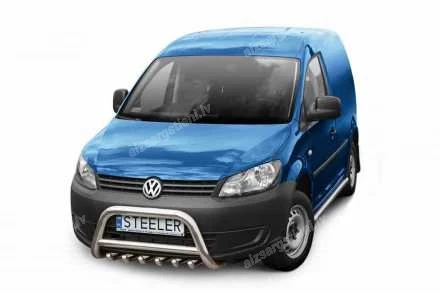 STEELER PRIEKŠĒJAIS A FORMAS AIZSARGSTIENIS AR ŠĶĒRSSTIENI UN AIZSARGRIBĀM VOLKSWAGEN Caddy