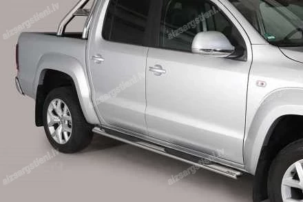 MISUTONIDA OVAL SIDE BARS WITH PLASTIC FOOTSTEPS VOLKSWAGEN Amarok