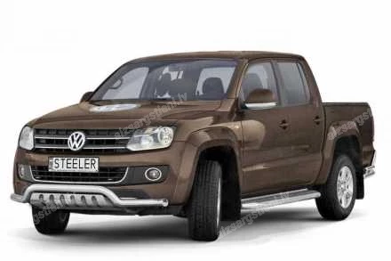 STEELER PRIEKŠĒJAIS ZEMAIS AIZSARGSTIENIS AR AIZSARGPLĀKSNI VOLKSWAGEN Amarok