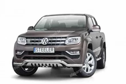 STEELER PRIEKŠĒJAIS ZEMAIS AIZSARGSTIENIS AR AIZSARGPLĀKSNI VOLKSWAGEN Amarok