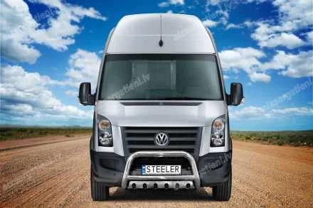  STEELER PRIEKŠĒJAIS A FORMAS AIZSARGSTIENIS AR ŠĶĒRSSTIENI UN AIZSARGPLĀKSNI VOLKSWAGEN Crafter