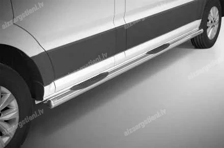 STEELER ROUND SIDE BARS WITH PLASTIC FOOTSTEPS