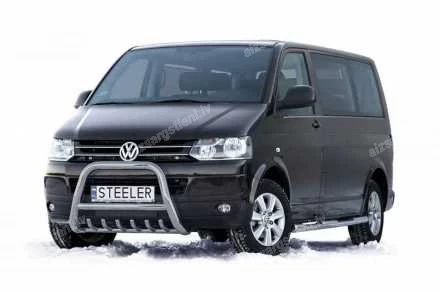 STEELER PRIEKŠĒJAIS A FORMAS AIZSARGSTIENIS AR ŠĶĒRSSTIENI UN AIZSARGRIBĀM VOLKSWAGEN T5