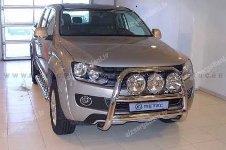 METEC PRIEKŠĒJAIS AUGSTAIS A FORMAS AIZSARGSTIENIS AR DIVIEM ŠĶĒRSSTIEŅIEM VOLKSWAGEN Amarok