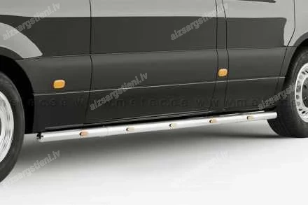 METEC ROUND SIDE PROTECTION BARS WITH ADDITIONAL LED BODY LIGHTS (L3 WHEELBASE)