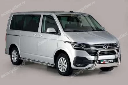 MISUTONIDA OVAL SIDE BARS WITH INTEGRATED PLASTIC FOOTSTEPS VOLKSWAGEN T6, VOLKSWAGEN T6.1