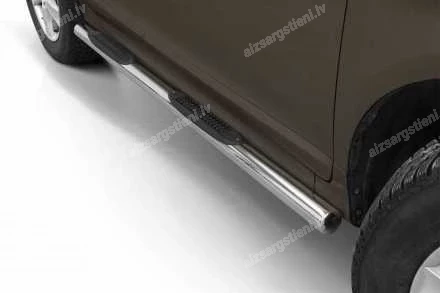 STEELER ROUND SIDE BARS WITH PLASTIC FOOTSTEPS
