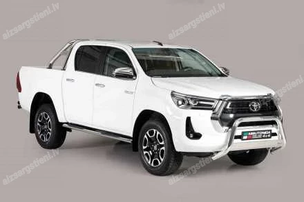 MISUTONIDA OVAL SIDE BARS WITH PLASTIC FOOTSTEPS TOYOTA Hilux