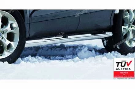 STEELER ROUND SIDE BARS WITH INTEGRATED FOOTSTEPS