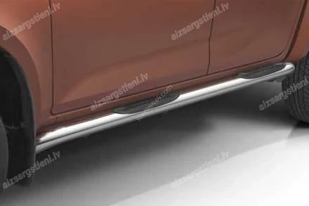 STEELER ROUND SIDE BARS WITH PLASTIC FOOTSTEPS