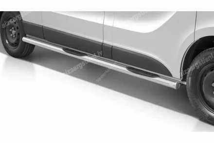 STEELER ROUND SIDE BARS WITH PLASTIC FOOTSTEPS
