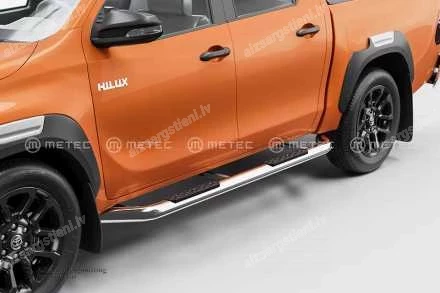 METEC ROUND SIDE BARS WITH PLASTIC FOOTSTEPS
