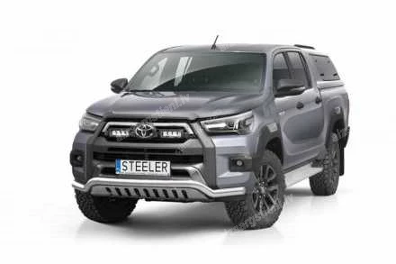 STEELER PRIEKŠĒJAIS ZEMAIS AIZSARGSTIENIS AR AIZSARGPLĀKSNI (INVINCIBLE) TOYOTA Hilux