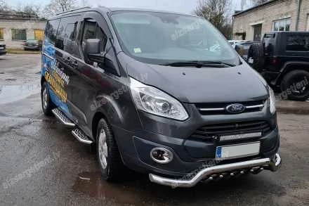 STEELER PRIEKŠĒJAIS ZEMAIS AIZSARGSTIENIS AR AIZSARGRIBĀM FORD Transit Custom / Tourneo Custom