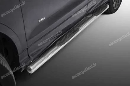 STEELER ROUND SIDE BARS WITH PLASTIC FOOTSTEPS