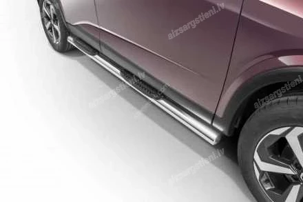 STEELER ROUND SIDE BARS WITH PLASTIC FOOTSTEPS