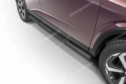 STEELER ROUND SIDE BARS WITH PLASTIC FOOTSTEPS