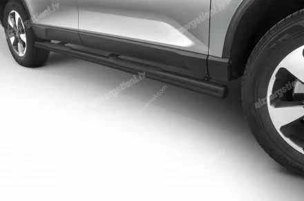 STEELER ROUND SIDE BARS WITH PLASTIC FOOTSTEPS