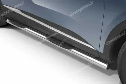 STEELER ROUND SIDE BARS WITH PLASTIC FOOTSTEPS