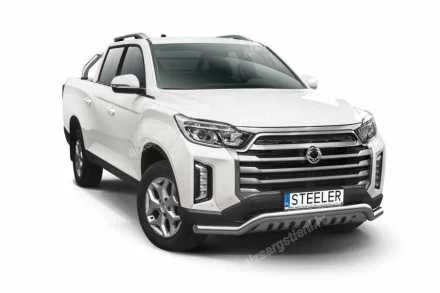 STEELER PRIEKŠĒJAIS ZEMAIS AIZSARGSTIENIS AR AIZSARGPLĀKSNI SSANGYONG/KGM Musso