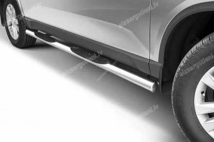 STEELER ROUND SIDE BARS WITH PLASTIC FOOTSTEPS