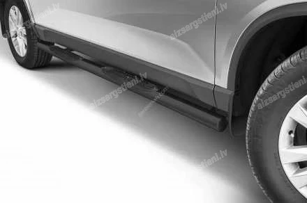 STEELER ROUND SIDE BARS WITH PLASTIC FOOTSTEPS